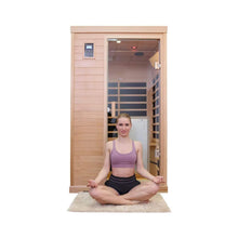 Load image into Gallery viewer, Luxury 2-Person Hemlock Wood FAR Infrared Sauna Room W/ Glass Door, 1750W (SAK81525)