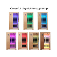 Load image into Gallery viewer, Luxury 2-Person Hemlock Wood FAR Infrared Sauna Room W/ Glass Door, 1750W (SAK81525)