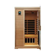 Load image into Gallery viewer, Luxury 2-Person Hemlock Wood FAR Infrared Sauna Room W/ Glass Door, 1750W (SAK81525)