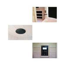 Load image into Gallery viewer, Luxury 2-Person Hemlock Wood FAR Infrared Sauna Room W/ Glass Door, 1750W (SAK81525)
