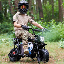 Load image into Gallery viewer, MotoTec 1000W 48V/12AH Electric Powered Mini Bike, Black (96372584)