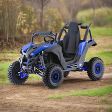 Load image into Gallery viewer, MotoTec Raider 1200W 48V/12AH Kids Electric Full Suspension UTV, Blue (93715062)