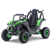 Load image into Gallery viewer, MotoTec Raider 1200W 48V/12AH Kids Electric Full Suspension UTV, Green (95476283)