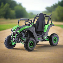 Load image into Gallery viewer, MotoTec Raider 1200W 48V/12AH Kids Electric Full Suspension UTV, Green (95476283)