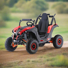 Load image into Gallery viewer, MotoTec Raider 1200W 48V/12AH Kids Electric Full Suspension UTV, Red (91735260)