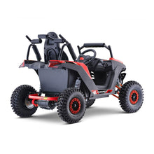 Load image into Gallery viewer, MotoTec Raider 1200W 48V/12AH Kids Electric Full Suspension UTV, Red (91735260)