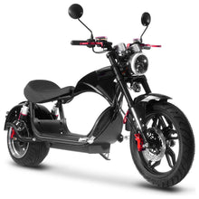Load image into Gallery viewer, MotoTec Raven 60V/30AH 2500W Electric Moped Motorcycle Scooter For Adults, Black (SAK48263)