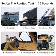 Load image into Gallery viewer, Naturnest Andromeda Khaki Soft Shell Rooftop Tent With Large Panoramic Skylight &amp; YKK Doors (SAK72384)