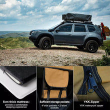 Load image into Gallery viewer, Naturnest Andromeda Khaki Soft Shell Rooftop Tent With Large Panoramic Skylight &amp; YKK Doors (SAK72384)