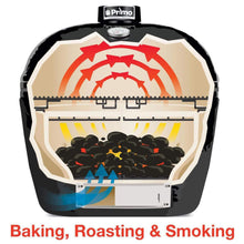 Load image into Gallery viewer, Primo Oval Large 300 Ceramic Kamado BBQ Grill W/ Stainless Steel Grates [PGCLGH] (SAK14871)