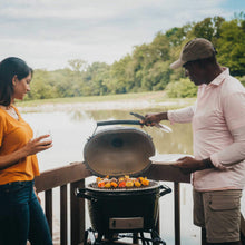 Load image into Gallery viewer, Primo Oval XXL Black Ceramic Kamado Charcoal Grill [PGCXXLH] (SAK25674)