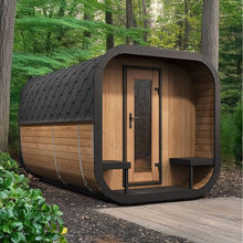 Load image into Gallery viewer, SaunaLife Model CL12GCP Cube-Series Outdoor 8-Person Home Sauna Kit [CL12GCP] (SAK38741)