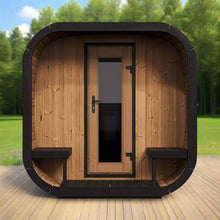 Load image into Gallery viewer, SaunaLife Model CL12GCP Cube-Series Outdoor 8-Person Home Sauna Kit [CL12GCP] (SAK38741)