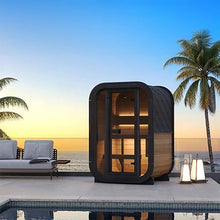 Load image into Gallery viewer, SaunaLife Model CL3G Cube-Series Outdoor 2-Person Home Sauna Kit [SL-MODELCL3G] (SAK23721)