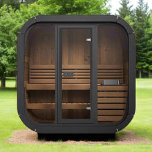 Load image into Gallery viewer, SaunaLife Model CL4G 3-Person Cube-Series Luxury Wooden Outdoor Home Sauna Kit [SL-MODELCL4G] (SAK92610)
