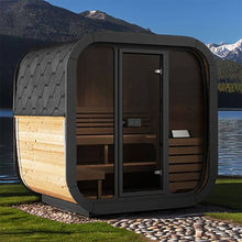 Load image into Gallery viewer, SaunaLife Model CL5G 4-Person Cube-Series Luxury Wooden Outdoor Home Sauna Kit [SL-MODELCL5G] (SAK91835)