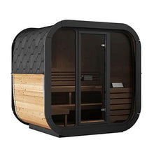 Load image into Gallery viewer, SaunaLife Model CL5G 4-Person Cube-Series Luxury Wooden Outdoor Home Sauna Kit [SL-MODELCL5G] (SAK91835)