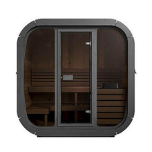 Load image into Gallery viewer, SaunaLife Model CL5G 4-Person Cube-Series Luxury Wooden Outdoor Home Sauna Kit [SL-MODELCL5G] (SAK91835)
