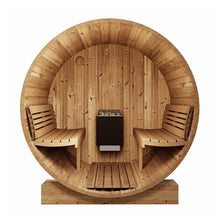 Load image into Gallery viewer, SaunaLife Model E6 Ergo Series 3-Person Thermo-Spruce Backyard Sauna Barrel [SL-MODELE6] (SAK38572)