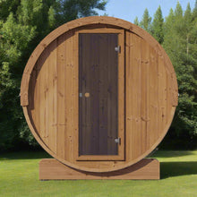 Load image into Gallery viewer, SaunaLife Model E6 Ergo Series 3-Person Thermo-Spruce Backyard Sauna Barrel [SL-MODELE6] (SAK38572)