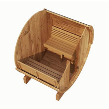 Load image into Gallery viewer, SaunaLife Model E6 Ergo Series 3-Person Thermo-Spruce Backyard Sauna Barrel [SL-MODELE6] (SAK38572)