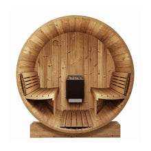 Load image into Gallery viewer, SaunaLife Model E8 Ergo Series 6-Person Outdoor Thermo-Spruce Sauna Barrel [SL-MODELE8] (SAK31809)
