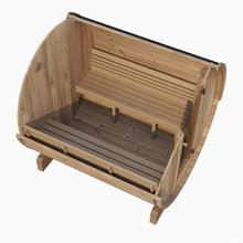 Load image into Gallery viewer, SaunaLife Model E8 Ergo Series 6-Person Outdoor Thermo-Spruce Sauna Barrel [SL-MODELE8] (SAK31809)