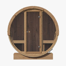 Load image into Gallery viewer, SaunaLife Model E8G Ergo Series 6-Person Outdoor Sauna Barrel With Tempered Glass Front [SL-MODELE8G] (SAK92814)