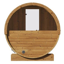 Load image into Gallery viewer, SaunaLife Model E8W Ergo Series 6-Person Outdoor Thermo-Spruce Sauna Barrel [SL-MODELE8W] (SAK92573)