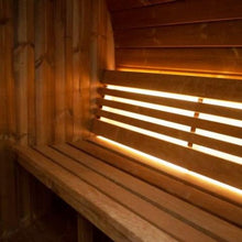 Load image into Gallery viewer, SaunaLife Model E8W Ergo Series 6-Person Outdoor Thermo-Spruce Sauna Barrel [SL-MODELE8W] (SAK92573)