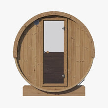 Load image into Gallery viewer, SaunaLife Model E8W Ergo Series 6-Person Outdoor Thermo-Spruce Sauna Barrel [SL-MODELE8W] (SAK92573)