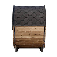 Load image into Gallery viewer, SaunaLife Model EE6G Ergo Series 4-Person Outdoor Sauna Barrel With Tempered Glass Front [SL-MODELEE6G] (SAK39412)
