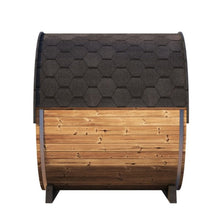 Load image into Gallery viewer, SaunaLife Model EE8G Ergo Series 6-Person Outdoor Sauna Barrel With Tempered Glass Front [SL-MODELEE8G] (SAK95812)