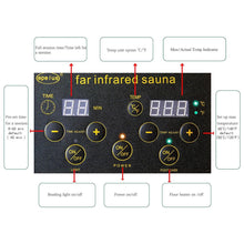 Load image into Gallery viewer, Premium 1-Person Indoor Low EMF FAR Infrared Heat Hemlock Wood Personal Home Spa Sauna, 1200W (SAK27463)