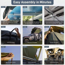 Load image into Gallery viewer, Naturnest Andromeda Green Soft Shell Rooftop Tent With Large Panoramic Skylight &amp; YKK Doors (SAK50612)