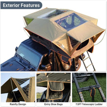 Load image into Gallery viewer, Naturnest Andromeda Green Soft Shell Rooftop Tent With Large Panoramic Skylight &amp; YKK Doors (SAK50612)