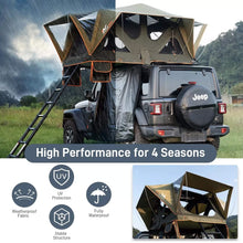 Load image into Gallery viewer, Naturnest Andromeda Green Soft Shell Rooftop Tent With Large Panoramic Skylight &amp; YKK Doors (SAK50612)