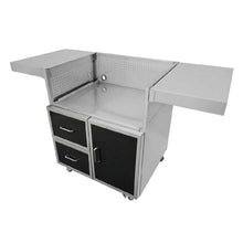 Load image into Gallery viewer, Wildfire Outdoor Living Black Stainless Steel Outdoor Grill Cart (SAK98231)
